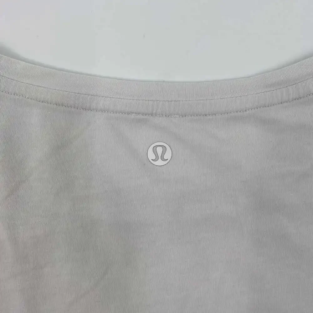 Lululemon White Gathered Front Tee | Women’s OS Regular